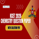 KCET 2026 Chemistry Question Paper with Solution PDF